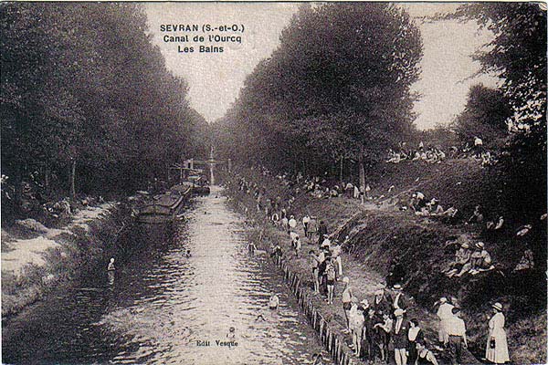 SEVRAN (S.-et-O.) / Canal de l'Ourcq / Les Bains